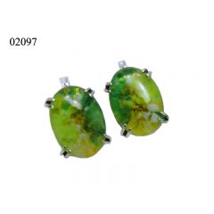 фото Серьги Фьюзинг овал