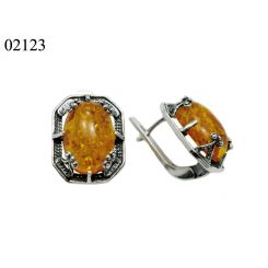 фото Серьги Янтарь  