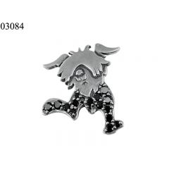 фото Брошь серебряная Песик